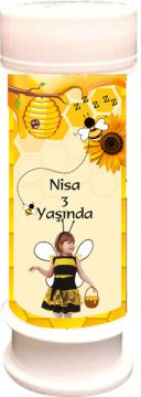 Arı Temalı Kişiye Özel Köpük 6 Adet