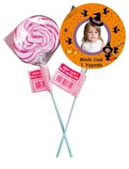 Minik Cadı Kişiye Özel Şeker 6 Adet