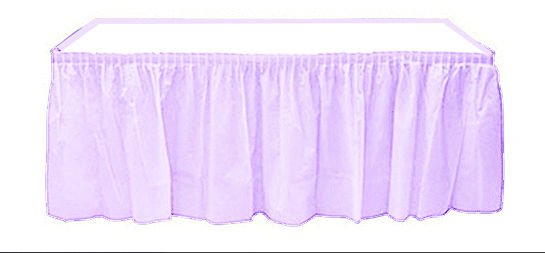 Lila Plastik Masa Eteği