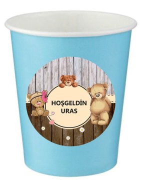 Ayıcık Temalı Kişiye Özel Bardak 6 Adet