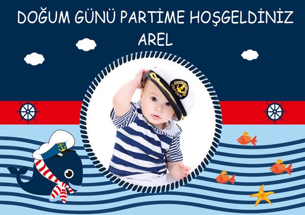 Denizci 2 Temalı Kişiye Özel Afiş