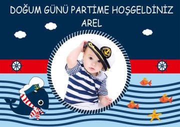 Denizci 2 Temalı Kişiye Özel Afiş