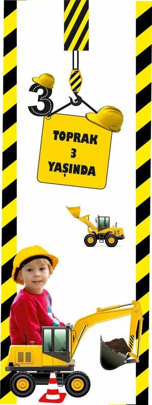 İnşaat Temalı Kişiye Özel Kitap Ayracı 6 Adet