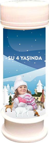 Kış Temalı Kişiye Özel Köpük 6 Adet