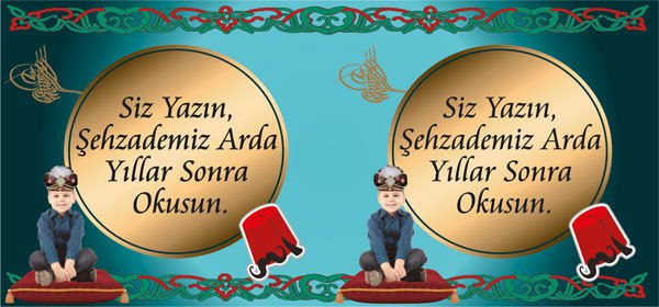 Şehzade Temalı Kişiye Özel Hatıra Kartı 6 Adet