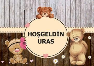 Ayıcık Temalı Kişiye Özel Magnet 10 Adet