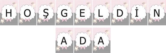 Kuzu Temalı Kişiye Özel Asma Bayrak Afiş 4 Metre