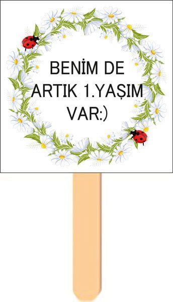 Papatya Temalı Konuşma Balonu 2