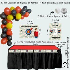 Okçu Temalı Doğum Günü Seti 10 Kişilik