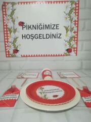 Piknik Temalı Sunum Masası