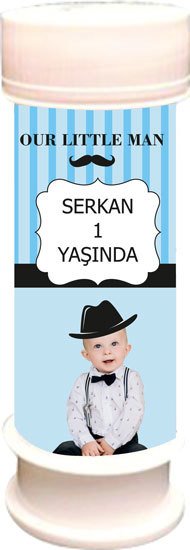 Küçük Adam Temalı Kişiye Özel Köpük 6 Adet