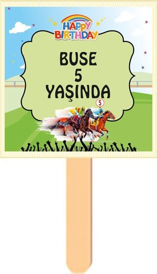 At Yarışı Jokey Temalı Konuşma Balonu 1