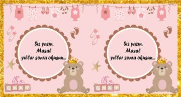 İt is Girl Temalı Kişiye Özel Hatıra Kartı 6 Adet