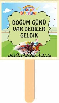 At Yarışı Jokey Temalı Konuşma Balonu 11