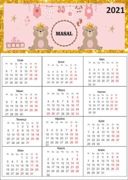 İt is Girl Temalı Kişiye Özel Takvim Magnet 4 Adet