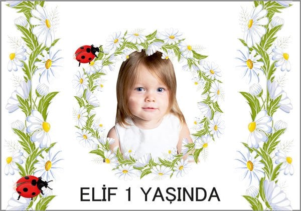 Papatya Temalı Kişiye Özel Magnet 10 Adet