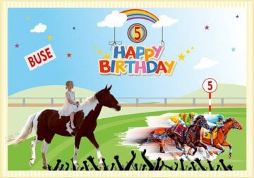 At Yarışı Jokey Temalı Kişiye Özel Magnet 10 Adet