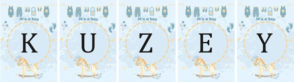 İt is Boy Temalı İsim Asma Afiş