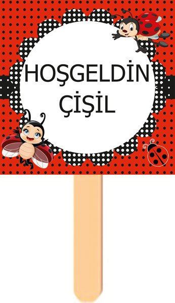 Uğur Böceği Temalı Konuşma Balonu 7