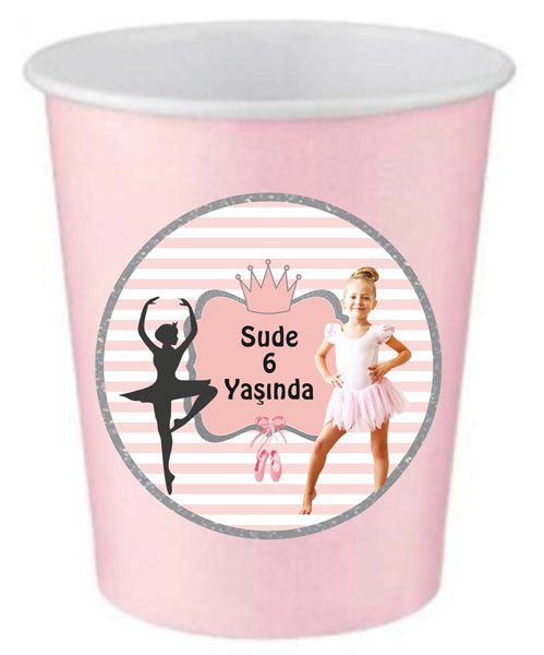 Balerin Temalı Kişiye Özel Bardak 6 Adet