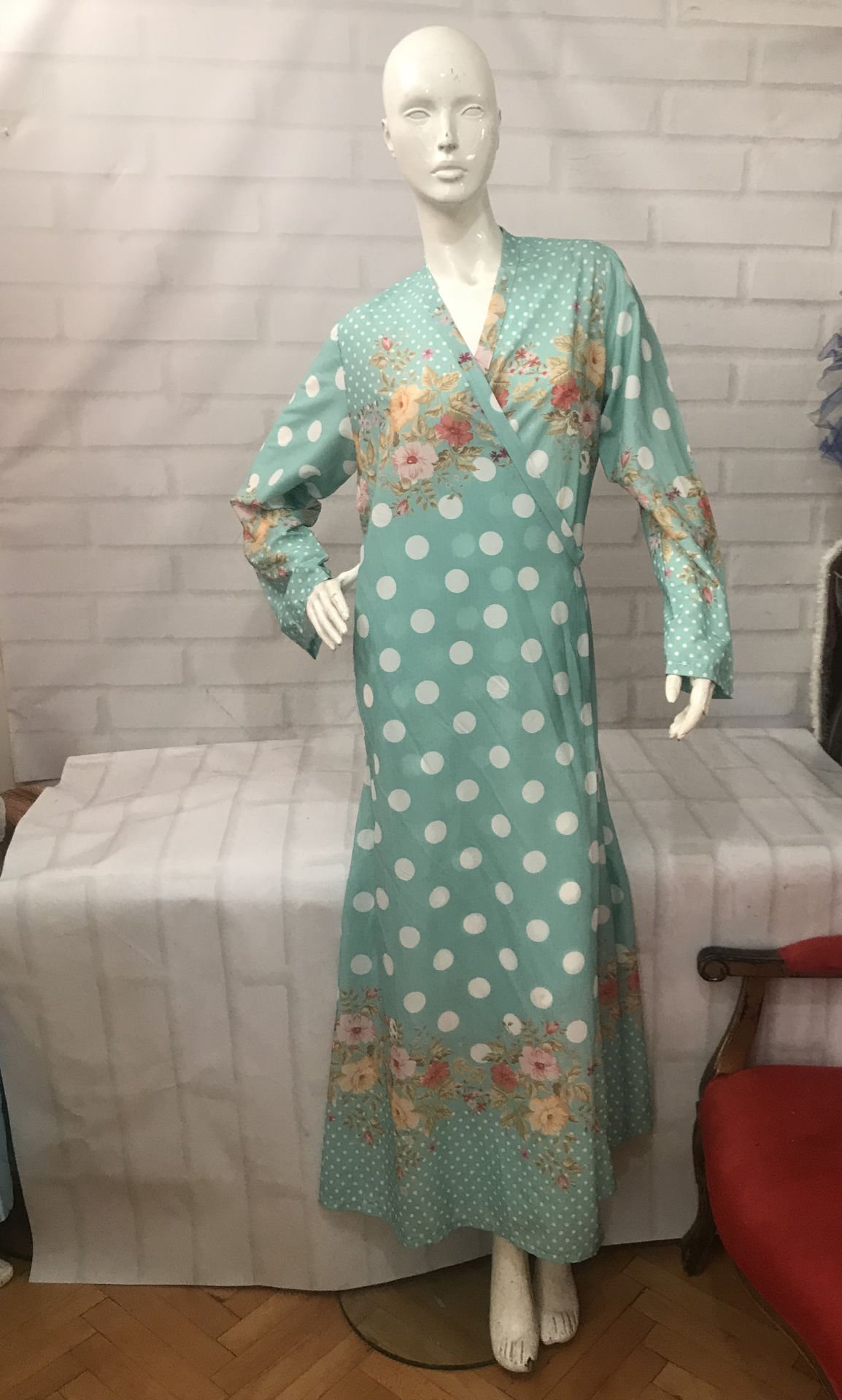 Pamuklu Saten Sabahlık