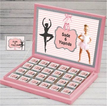 Balerin Temalı Kişiye Özel Çikolata