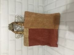 Otantik El Dikimi Astarlı Kadife Kumaş Çantası