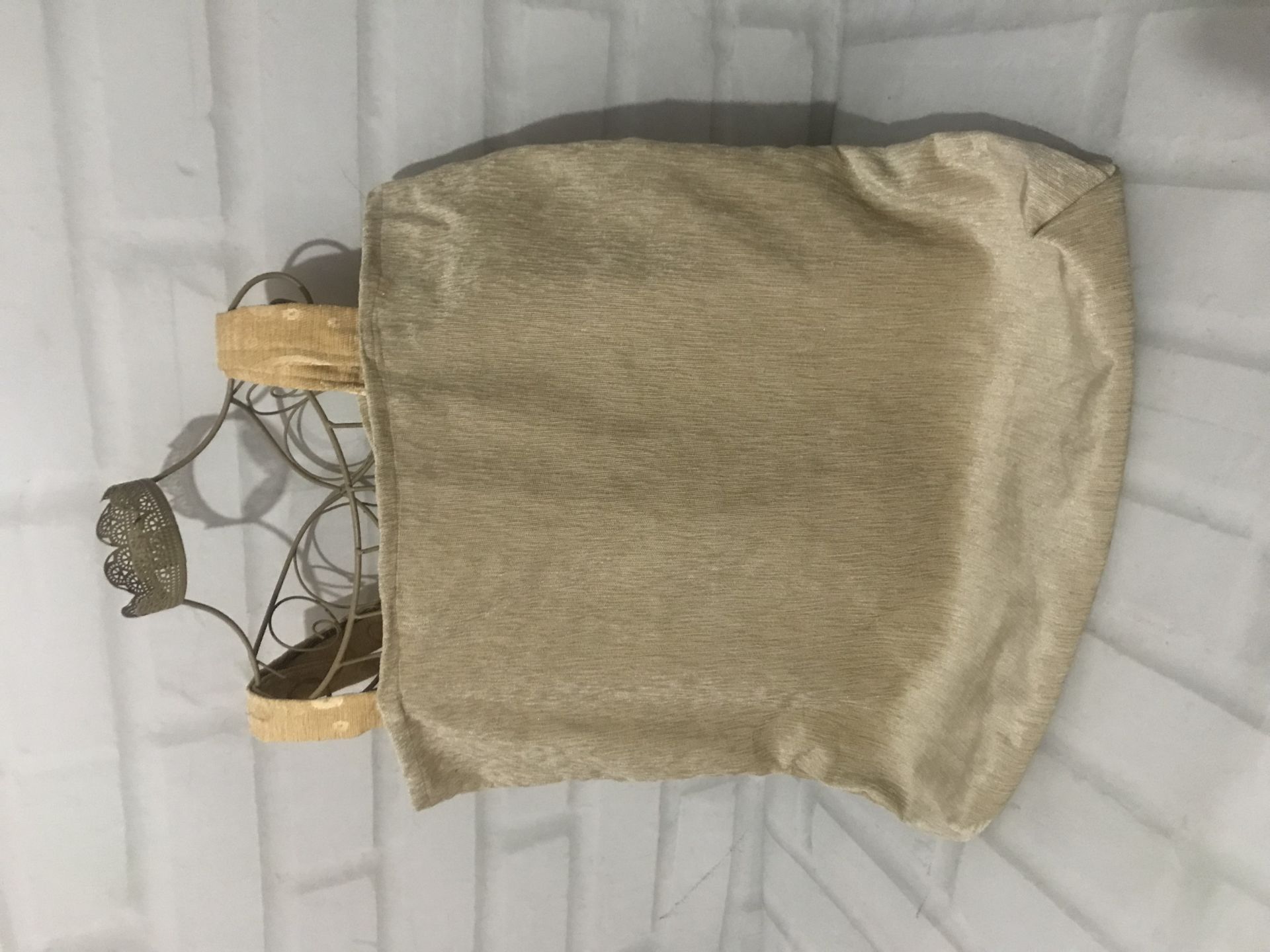 Otantik El Dikimi Astarlı Kadife Kumaş Çantası