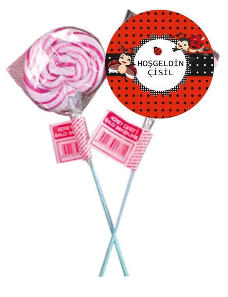 Uğur Böceği Temalı Kişiye Özel Şeker 6 Adet