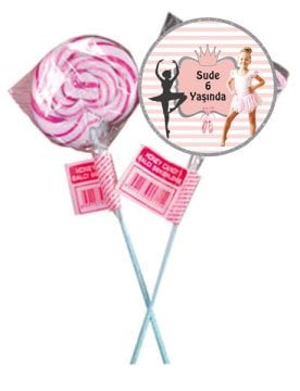 Balerin Temalı Kişiye Özel Şeker 6 Adet