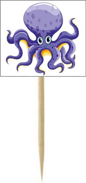 Deniz Kızı Temalı Kişiye Özel Küçük Kürdan5  12 Adet