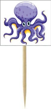 Deniz Kızı Temalı Kişiye Özel Küçük Kürdan5  12 Adet