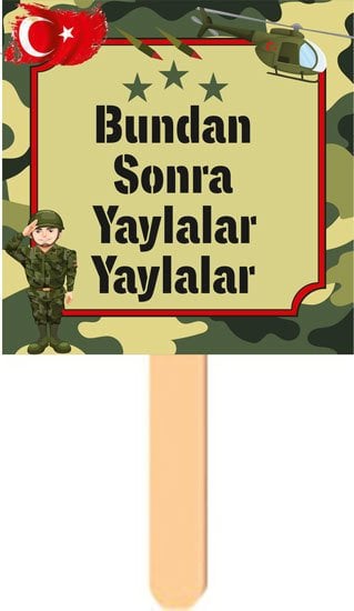 Asker Temalı Konuşma Balonu 3