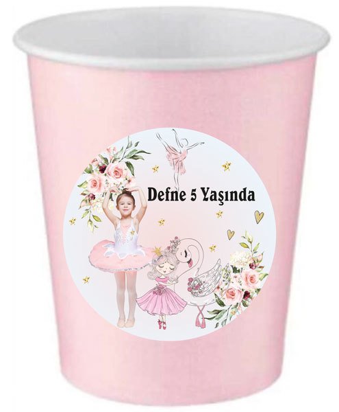 Balerin 2 Temalı Kişiye Özel Bardak 6 Adet