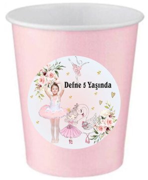 Balerin 2 Temalı Kişiye Özel Bardak 6 Adet