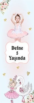Balerin 2 Temalı Kişiye Özel Kitap Ayracı 6 Adet