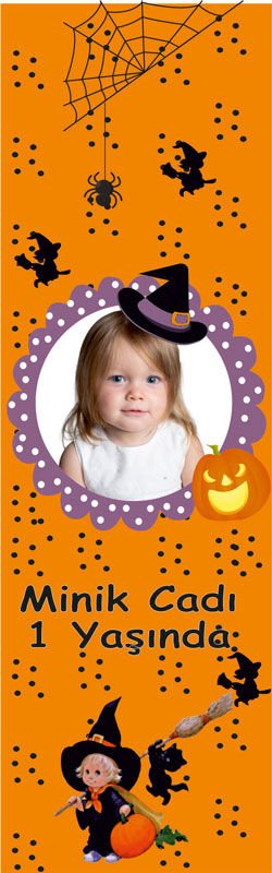 Minik Cadı Kişiye Özel Kitap Ayracı 6 Adet