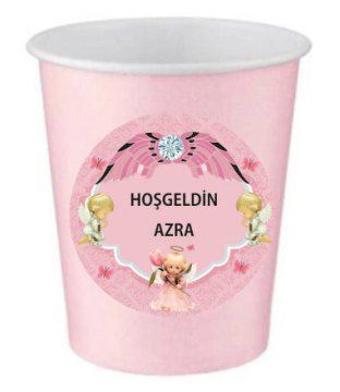 Melek Temalı Kişiye Özel Bardak 6 Adet