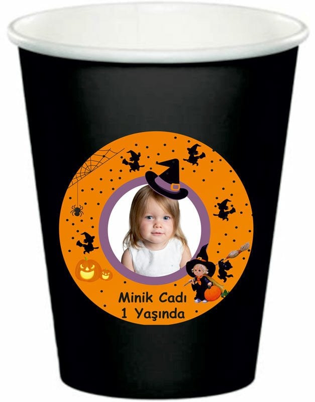 Minik Cadı Kişiye Özel Bardak 6 Adet