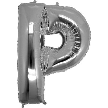 P Harf Folyo Balon Gümüş 1 Adet / 1 Metre