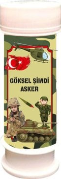 Asker Temalı Kişiye Özel Köpük 6 Adet
