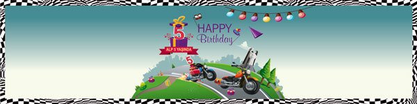 Motor Temalı Kişiye Özel Peçete Sargısı 6 Adet