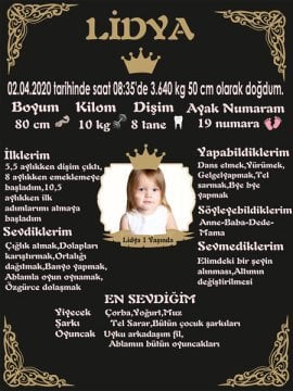 Prenses Temalı Kişiye Özel Anı Magneti 1 Adet