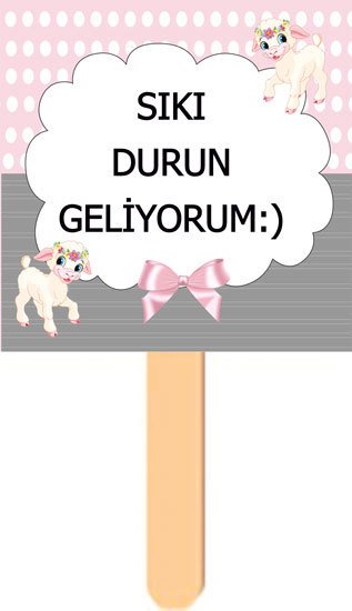 Kuzu Temalı Konuşma Balonu 5