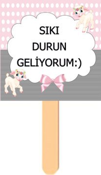 Kuzu Temalı Konuşma Balonu 5