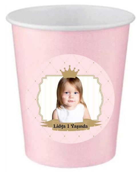 Prenses Temalı Kişiye Özel Bardak 6 Adet