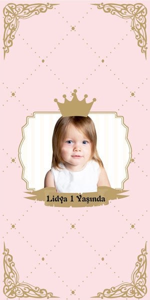 Prenses Temalı Kişiye Özel Kitap Ayracı 6 Adet