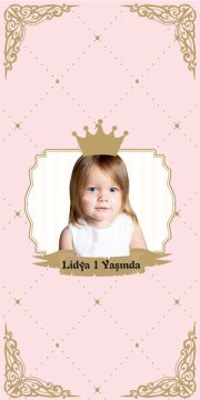 Prenses Temalı Kişiye Özel Kitap Ayracı 6 Adet