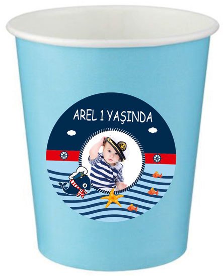 Denizci 2 Temalı Kişiye Özel Bardak 6 Adet