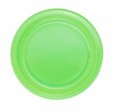 Yeşil Plastik Tabak 25  Adet